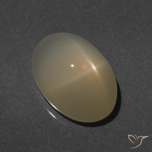 8.92ct Natural Amarillo claro Piedra lunar estrella, Ovalada, Translúcido