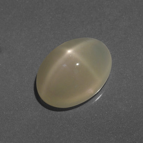 Piedra de luna estrella blanco natural de 5,71 ct, corte óvalo, translúcido