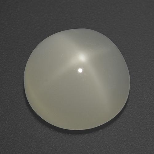 Piedra de luna estrella blanco natural de 5,93 ct, corte redondo, translúcido