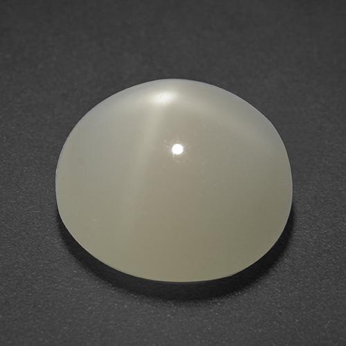 Piedra de luna estrella blanco natural de 5,93 ct, corte redondo, translúcido