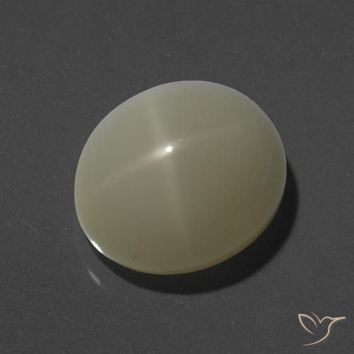 8.98ct Natural Amarillo claro Piedra lunar estrella, Ovalada, Opaco