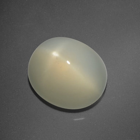 Piedra de luna estrella amarillo natural de 6,63 ct, corte óvalo, translúcido