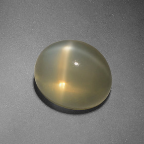 Piedra de luna estrella amarillo natural de 5,48 ct, corte óvalo, translúcido