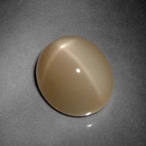 Piedra de luna estrella naranja natural de 10,13 ct, corte óvalo, translúcido