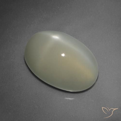 7.47ct Natural Amarillo claro Piedra lunar estrella, Ovalada, Translúcido, Photo A