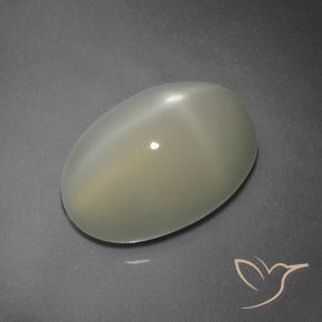 Piedra lunar estrella Amarillo claro natural de 7.47 ct, Ovalada, Translúcido