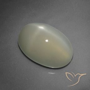 Piedra lunar estrella Amarillo claro natural de 7.47 ct, Ovalada, Translúcido