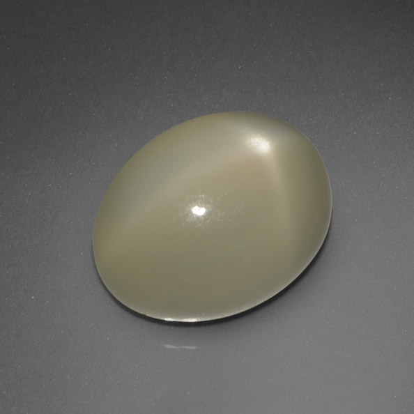 Piedra de luna estrella amarillo natural de 7,34 ct, corte óvalo, translúcido