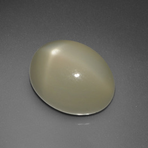 Piedra de luna estrella amarillo natural de 7,34 ct, corte óvalo, translúcido