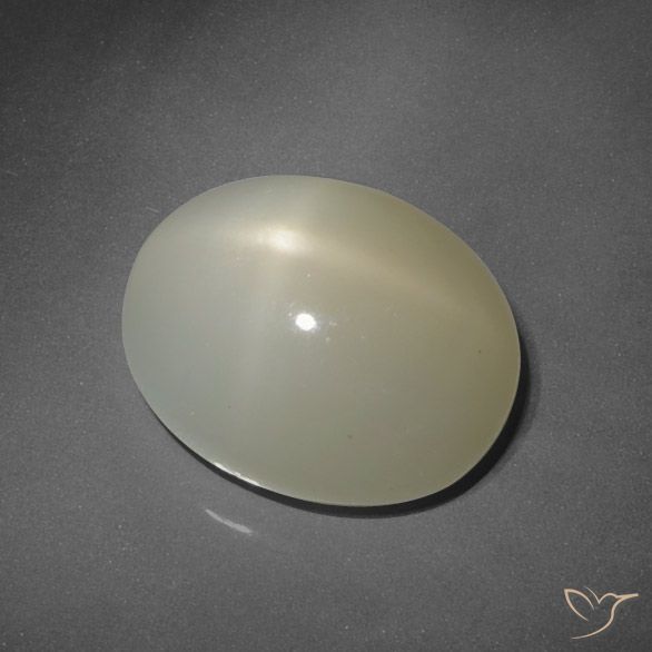 7.80ct Natural Marrón terroso Piedra lunar estrella, Ovalada, Translúcido