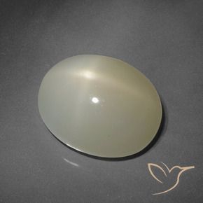 Piedra lunar estrella Marrón terroso natural de 7.80 ct, Ovalada, Translúcido