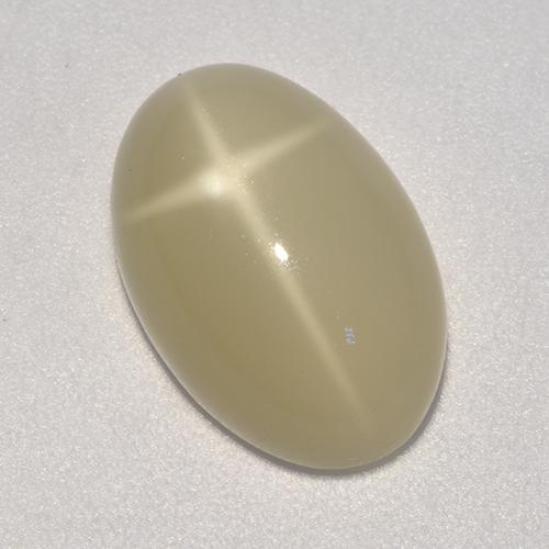 Piedra de luna estrella marrón natural de 5,20 ct, corte óvalo, translúcido