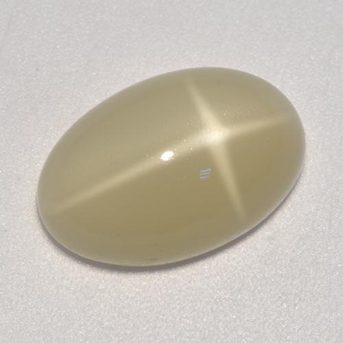 Piedra de luna estrella marrón natural de 5,20 ct, corte óvalo, translúcido
