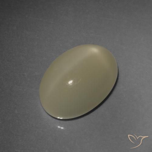 4.93ct Natural Marrón terroso Piedra lunar estrella, Ovalada, Translúcido