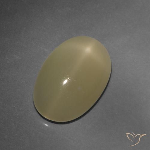 4.86ct Natural Marrón tortilla claro Piedra lunar estrella, Ovalada, Translúcido, Photo A