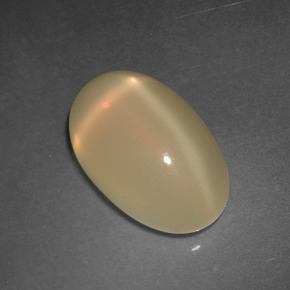 Piedra de luna estrella dorado natural de 4,95 ct, corte óvalo, translúcido
