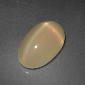 Piedra de luna estrella dorado natural de 4,95 ct, corte óvalo, translúcido