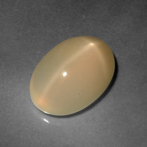 Piedra de luna estrella dorado natural de 4,92 ct, corte óvalo, translúcido