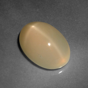 Piedra de luna estrella dorado natural de 4,92 ct, corte óvalo, translúcido