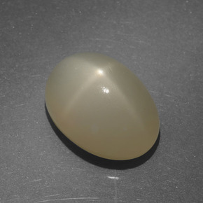 Piedra de luna estrella marrón natural de 7,22 ct, corte óvalo, translúcido