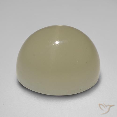 Piedra lunar estrella Marrón café claro natural de 7.26 ct, Ovalada, Translúcido