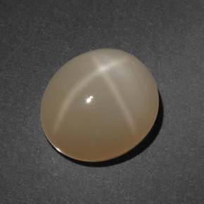 Piedra de luna estrella naranja natural de 4,80 ct, corte óvalo, translúcido