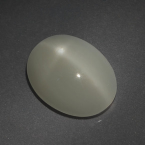 Piedra de luna estrella blanco natural de 7,01 ct, corte óvalo, translúcido