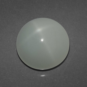 Piedra de luna estrella crema natural de 6,77 ct, corte redondo, translúcido