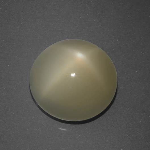 Piedra de luna estrella marrón natural de 5,09 ct, corte redondo, translúcido