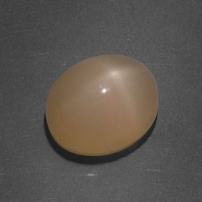Piedra de luna estrella naranja natural de 5,16 ct, corte óvalo, translúcido