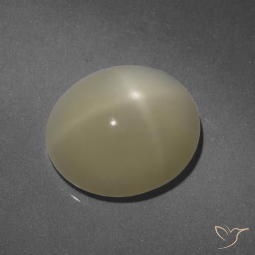 6.51ct Natural Marrón cálido claro Piedra lunar estrella, Ovalada, Translúcido