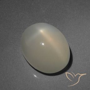 Piedra lunar estrella Marrón terroso natural de 5.27 ct, Ovalada, Translúcido