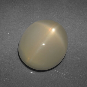 Piedra de luna estrella marrón natural de 5,59 ct, corte óvalo, translúcido