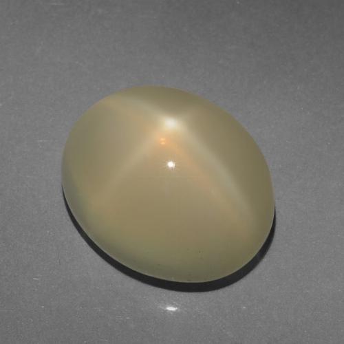 Piedra de luna estrella amarillo natural de 7,15 ct, corte óvalo, translúcido