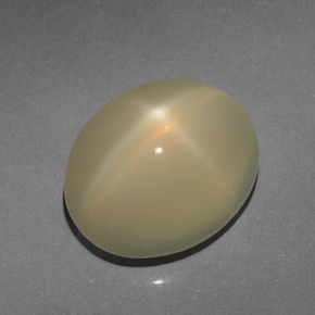 Piedra de luna estrella amarillo natural de 7,15 ct, corte óvalo, translúcido