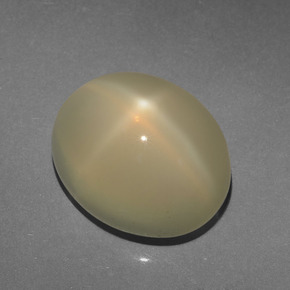 Piedra de luna estrella amarillo natural de 7,15 ct, corte óvalo, translúcido