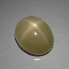 Piedra de luna estrella verde natural de 7,29 ct, corte óvalo, translúcido