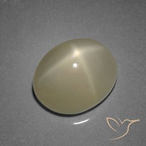 Piedra de luna estrella amarillo natural de 7,31 ct, corte óvalo, translúcido