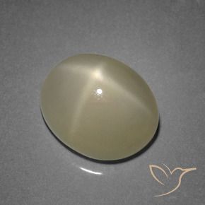 Piedra de luna estrella amarillo natural de 7,31 ct, corte óvalo, translúcido