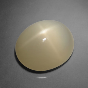 Piedra de luna estrella marrón natural de 12,03 ct, corte óvalo, translúcido