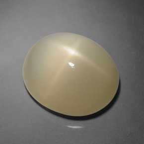 Piedra de luna estrella marrón natural de 12,03 ct, corte óvalo, translúcido
