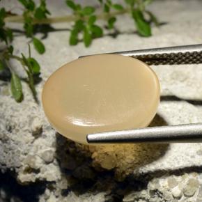 Piedra de luna estrella amarillo natural de 7,68 ct, corte óvalo, translúcido