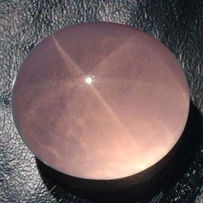 Cuarzo rosa estrella rosa natural de 182,80 ct, transparente, transparente / translúcido