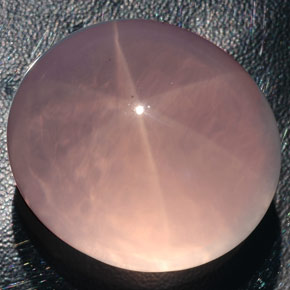 Cuarzo rosa estrella rosa natural de 182,80 ct, transparente, transparente / translúcido