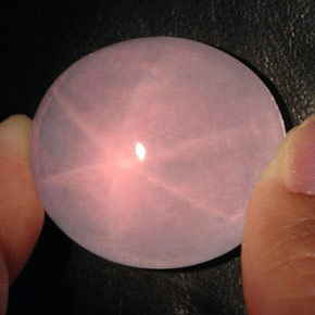 Cuarzo rosa estrella rosa natural de 167,45 ct, transparente, transparente / translúcido