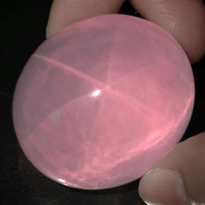 Cuarzo Rosa Estrella Rosa natural de 263.85 ct, Transparente, Transparente / Translúcido