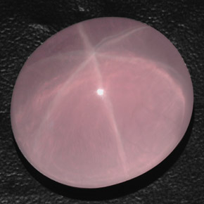 Cuarzo rosa estrella rosa natural de 85,90 ct, transparente, transparente / translúcido