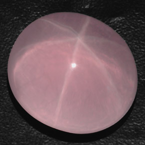 Cuarzo rosa estrella rosa natural de 85,90 ct, transparente, transparente / translúcido