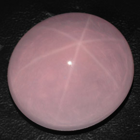 Cuarzo rosa estrella rosa natural de 93,25 ct, transparente, transparente / translúcido