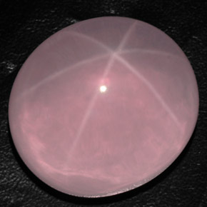 Cuarzo rosa estrella rosa natural de 163,20 ct, transparente, transparente / translúcido